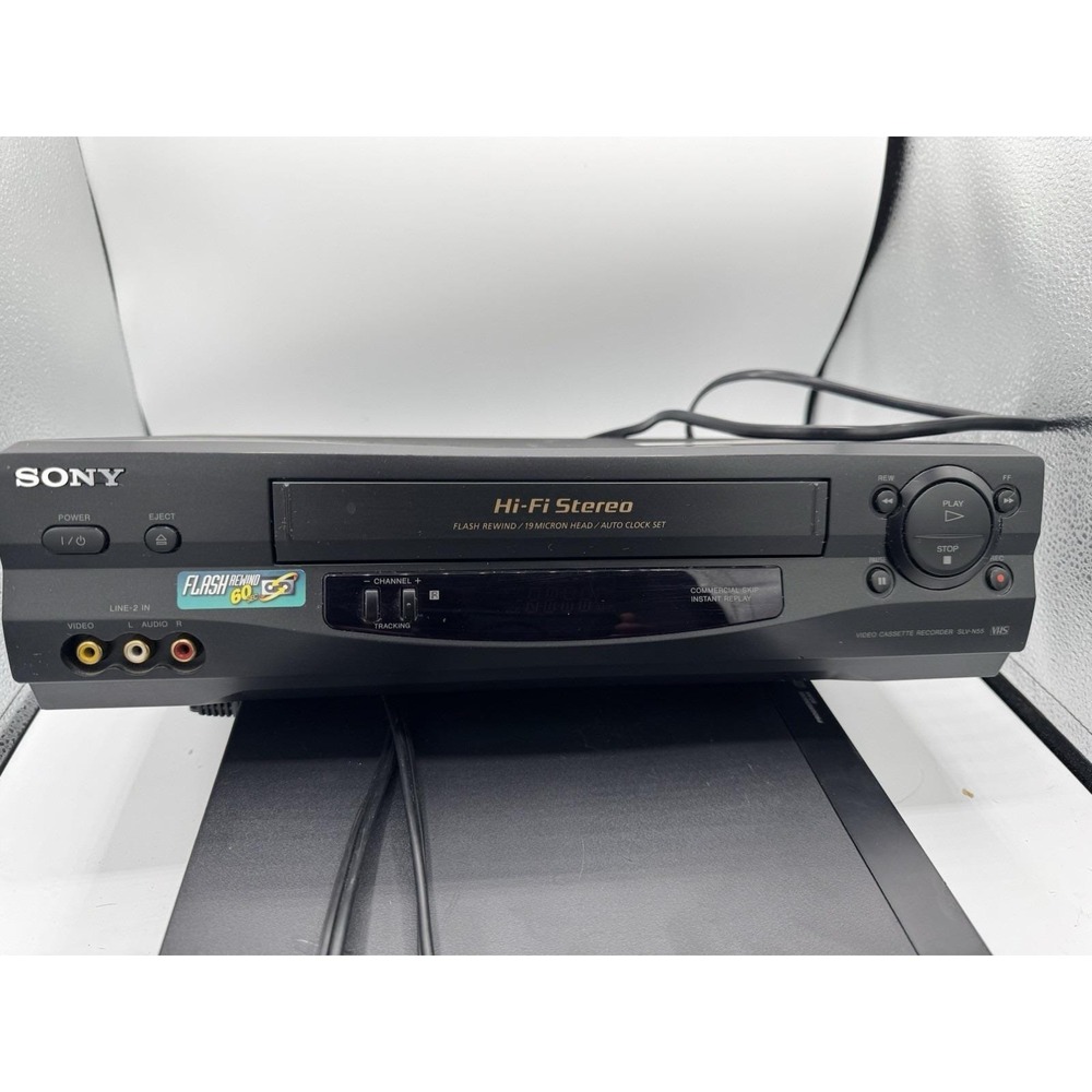 Sony SLV-N55 4-Head Hi-Fi Stereo VCR VHS Video Player Recorder Works No Remote